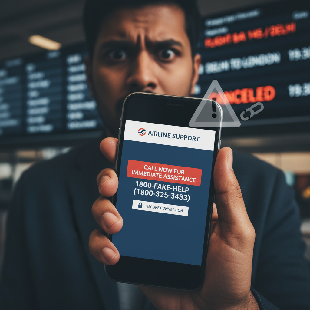 Airline Customer Care fake number call for refund – what to do UPI?