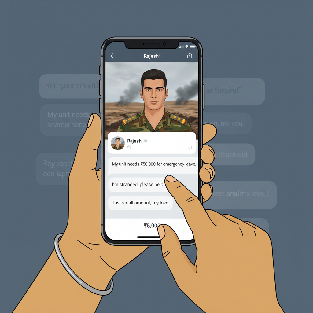 Dating App Soldier asking for ₹50,000 for leave papers – is it a scam? How to check.
