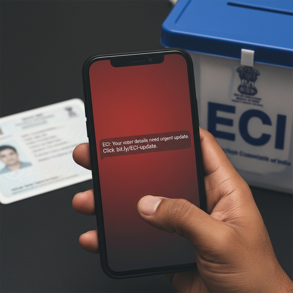 ECI voter list update SMS link — is it real, what to do?