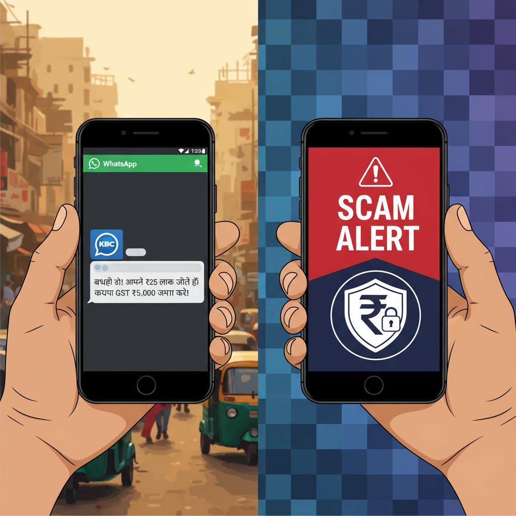 KBC Lottery Scam on WhatsApp: Your "Win" is a Wallet Drain!