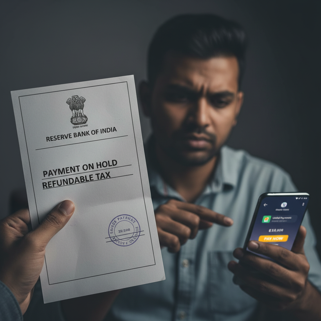 RBI refundable tax for held payment letter — is it real, how to check?