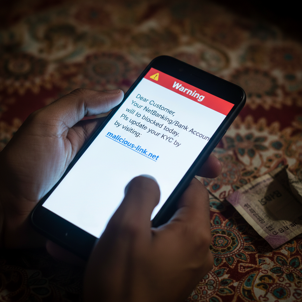 SBI KYC update SMS fake? Bank account block message on WhatsApp what to do?