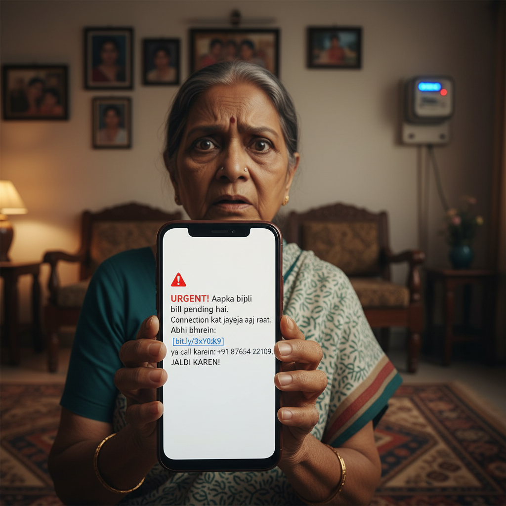 SMS electricity bill disconnected tonight, how to check if real?