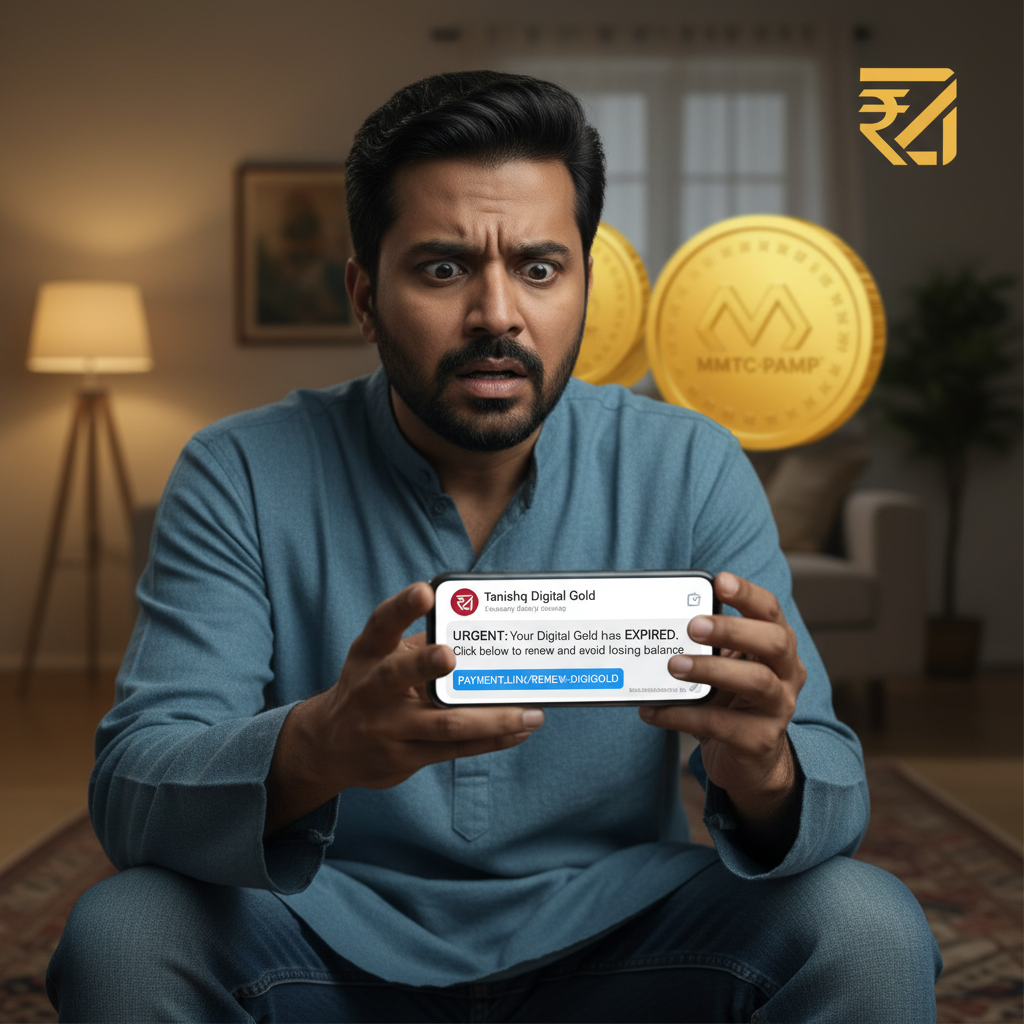 Tanishq/MMTC-PAMP digital gold expired SMS – what to do?