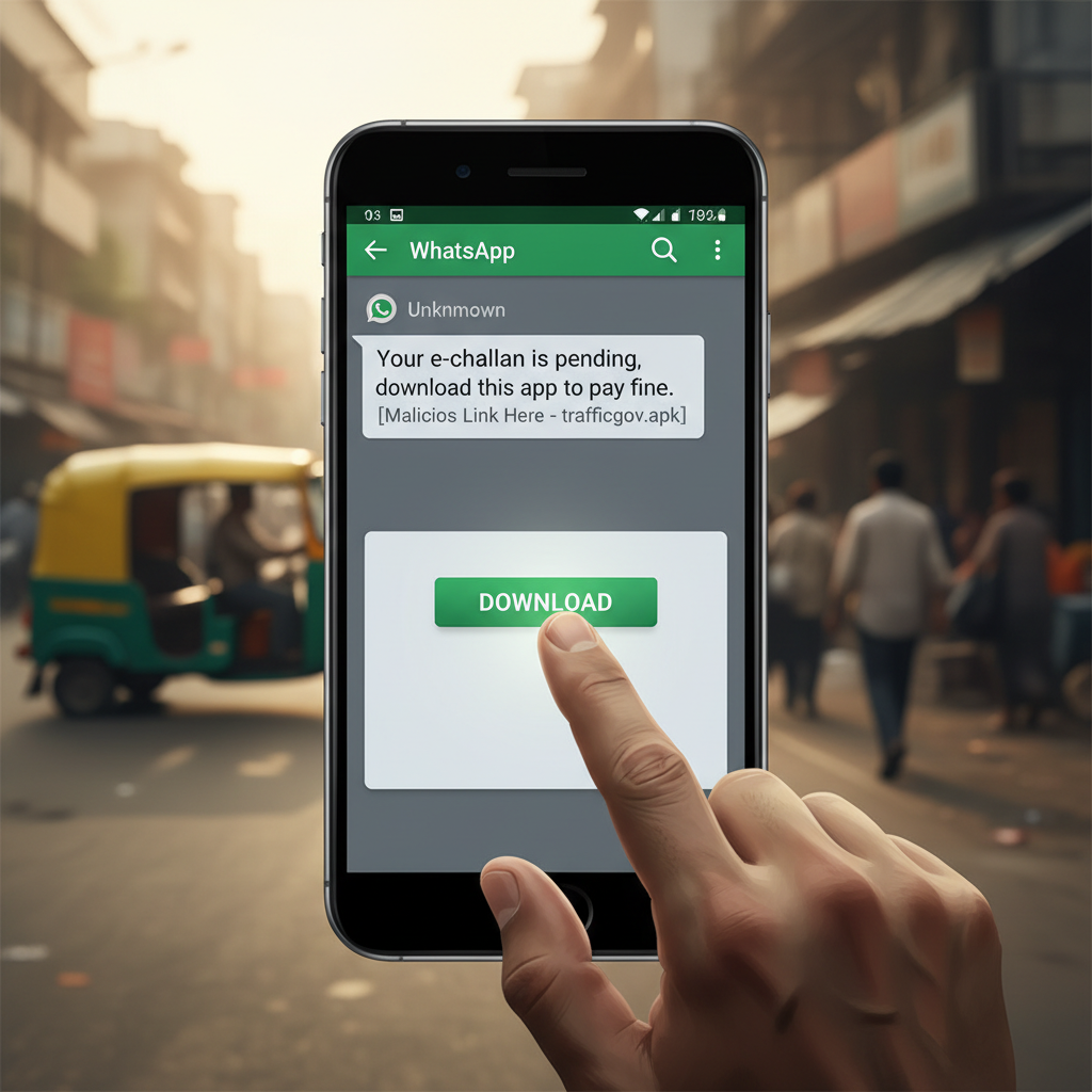 WhatsApp 'e-challan pending' APK message – what to do if you get it?