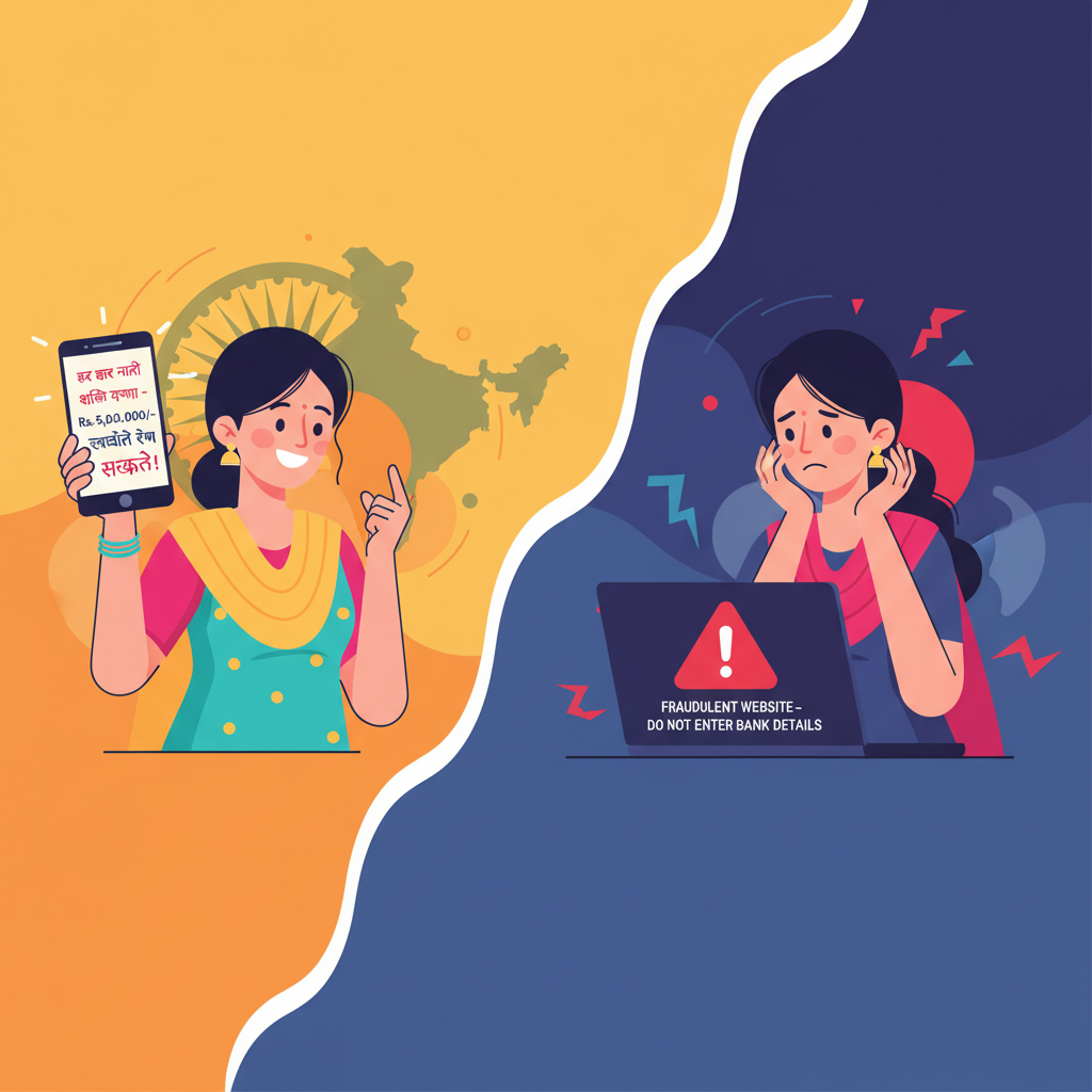 WhatsApp Ghar Ghar Nari Shakti loan is fake? What to do